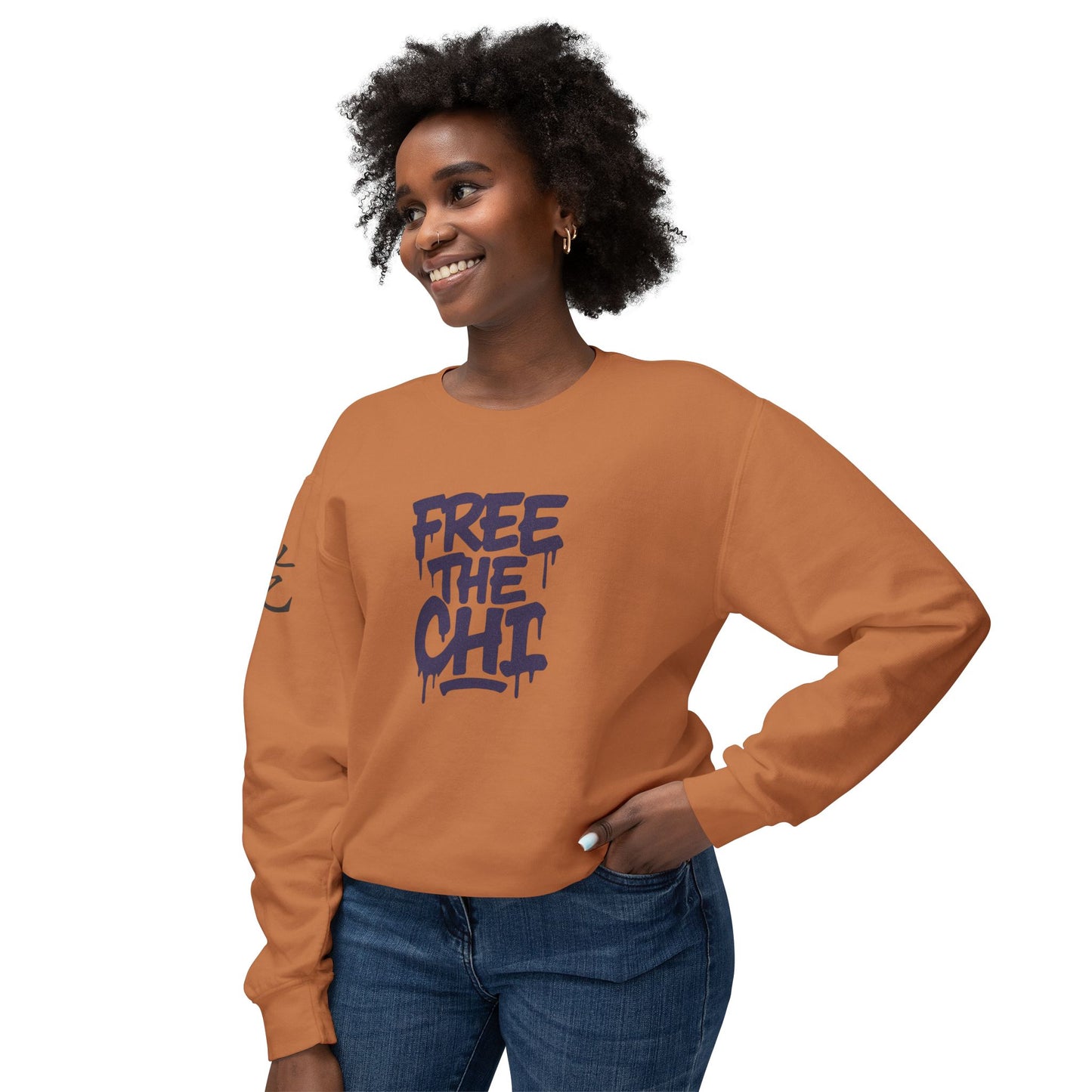 Free The Chi - Crewneck Sweatshirt — Urban Graffiti Streetwear