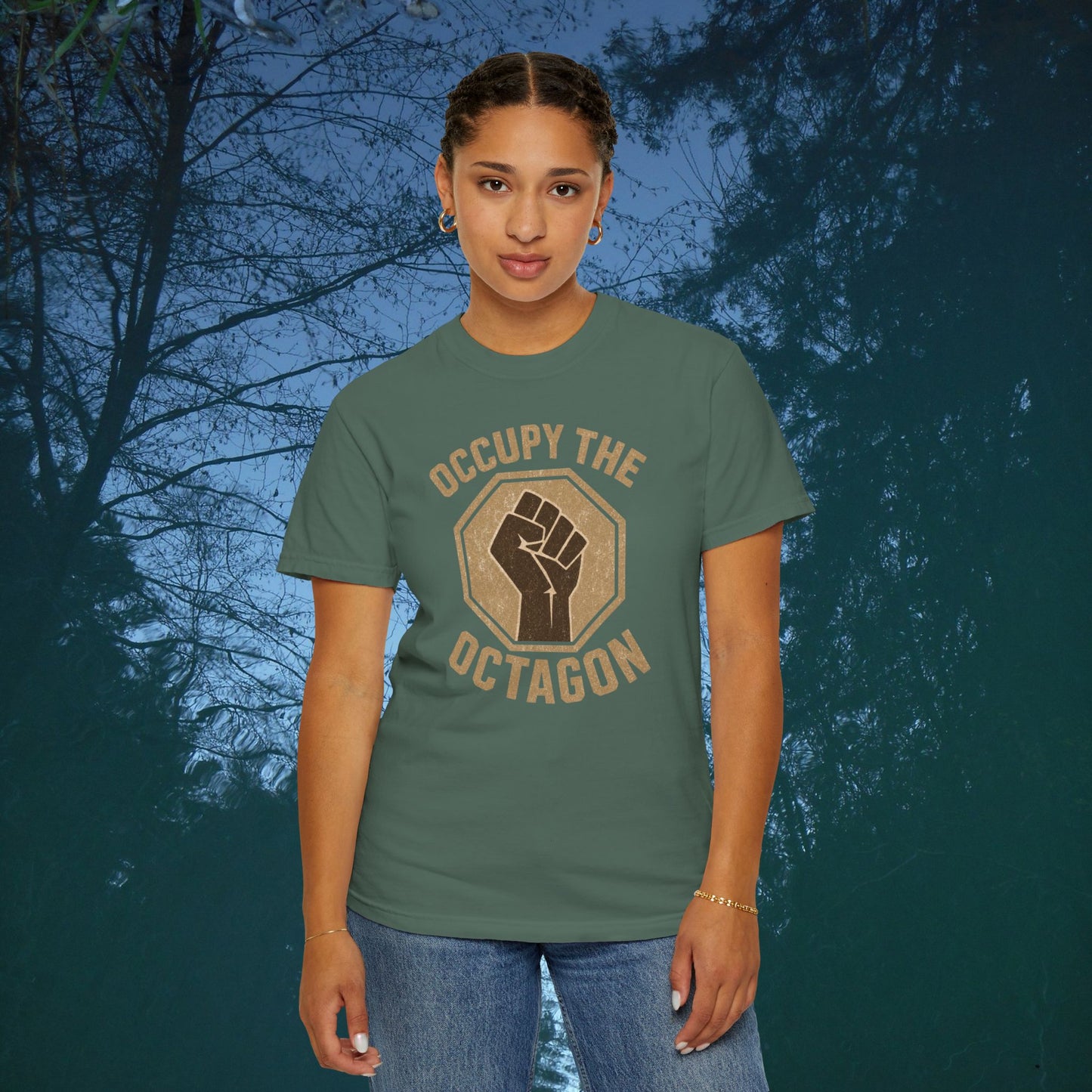 Occupy the Octagon Fist T-Shirt — MMA Fight Pride Tee