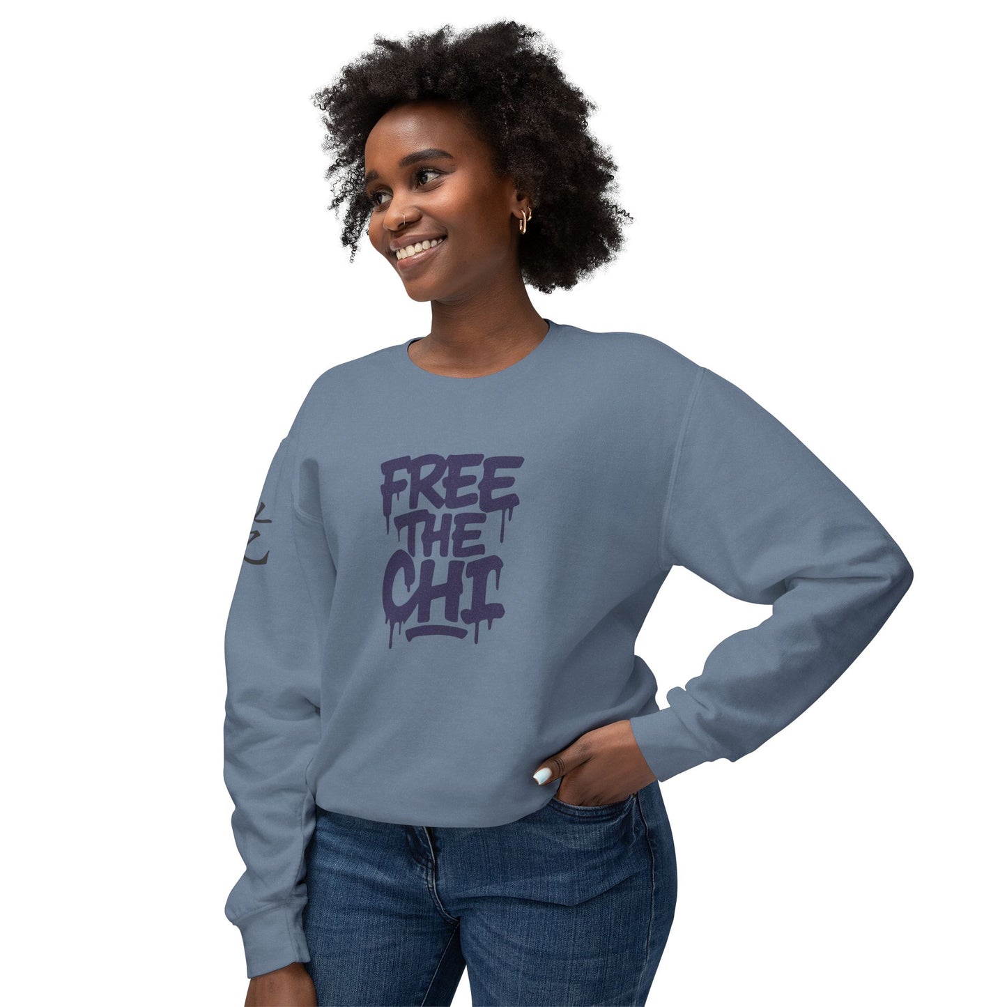 Free The Chi - Crewneck Sweatshirt — Urban Graffiti Streetwear