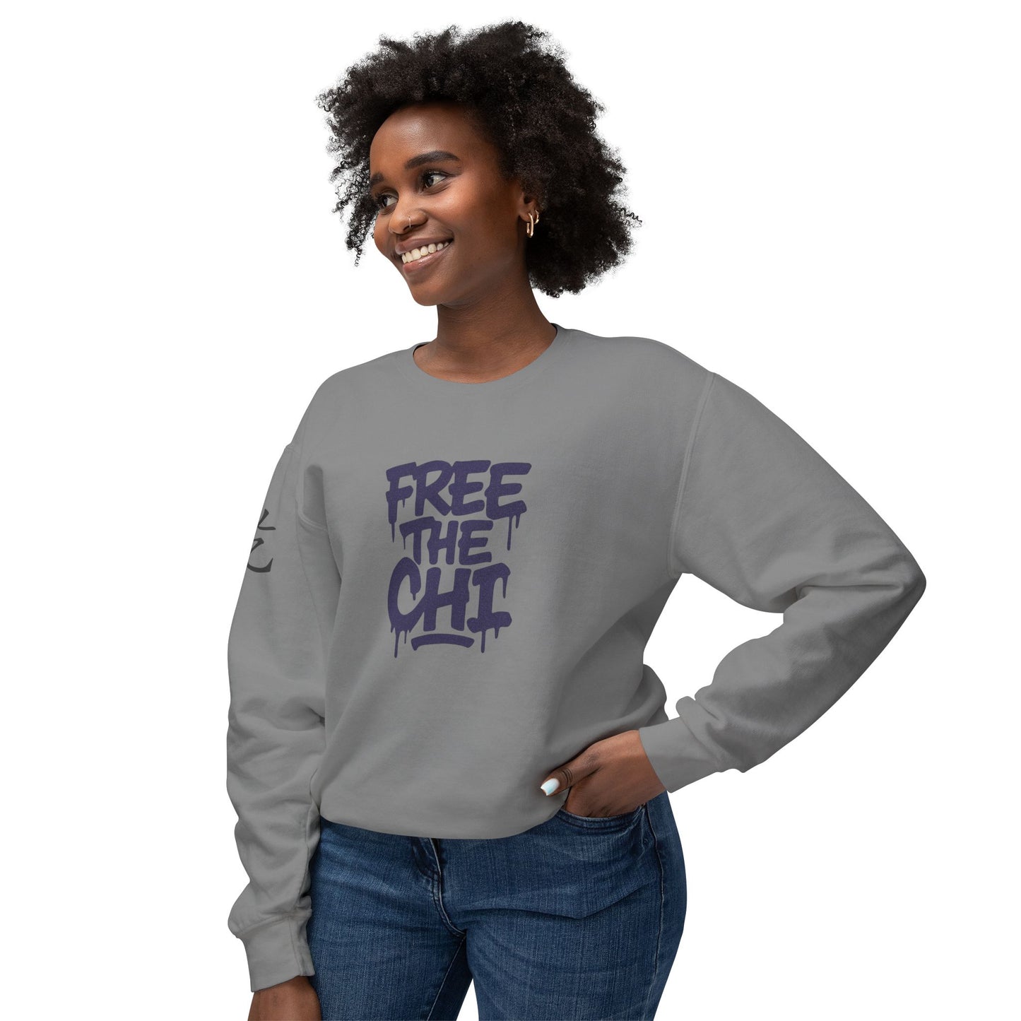 Free The Chi - Crewneck Sweatshirt — Urban Graffiti Streetwear