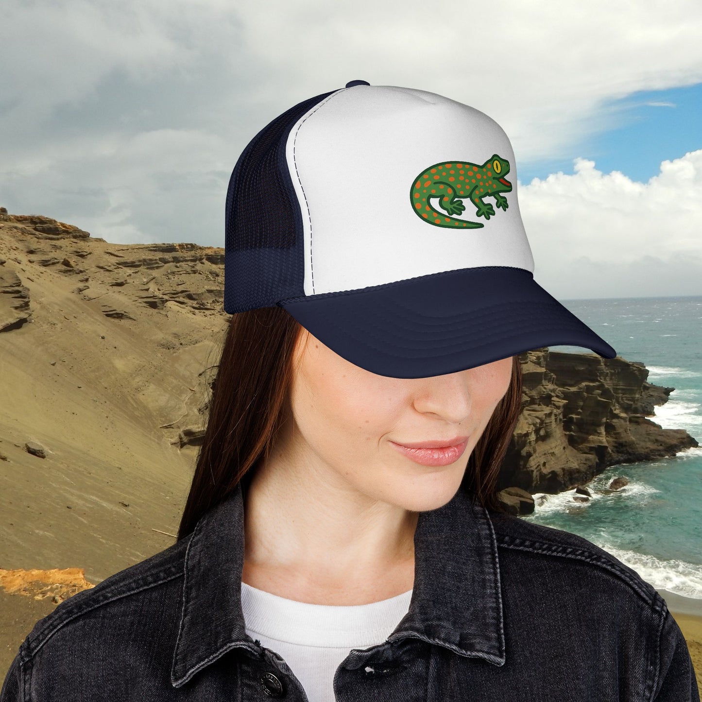 Gecko Trucker Hat
