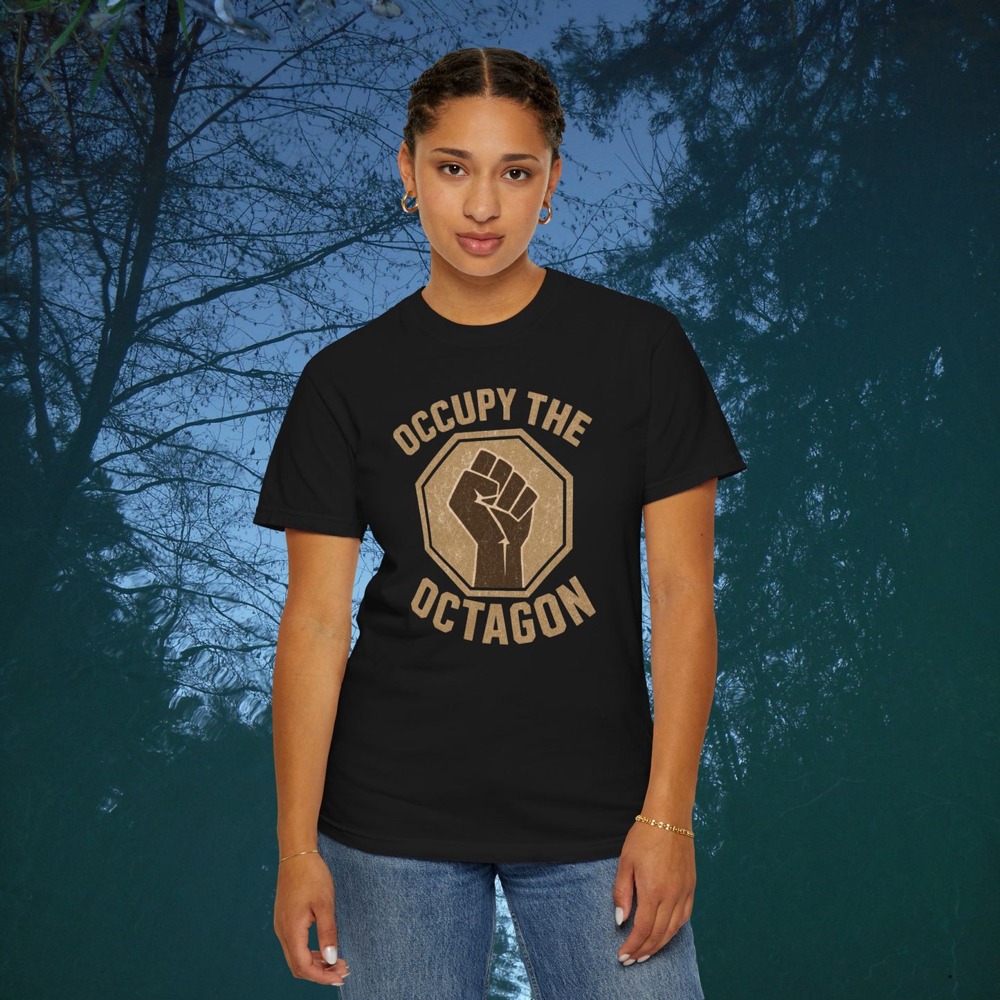 Occupy the Octagon Fist T-Shirt — MMA Fight Pride Tee