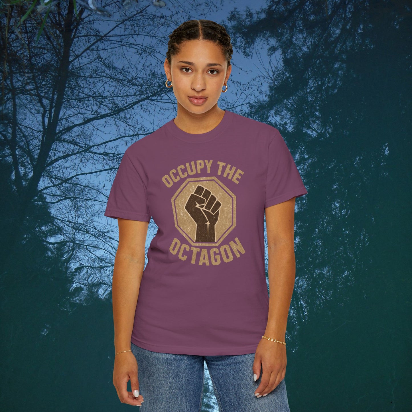 Occupy the Octagon Fist T-Shirt — MMA Fight Pride Tee